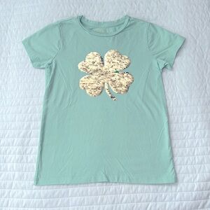 Crewcuts Shamrock Flip-Sequin Tee